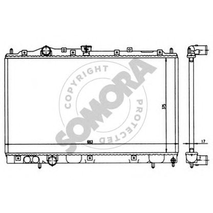 Foto Radiador, refrigeración del motor SOMORA 181140