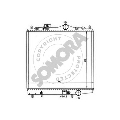 Photo Radiator, engine cooling SOMORA 182040