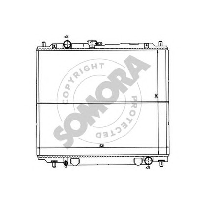 Photo Radiateur, refroidissement du moteur SOMORA 183141