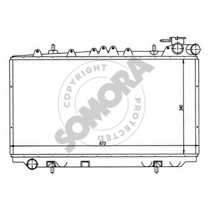 Photo Radiator, engine cooling SOMORA 192241