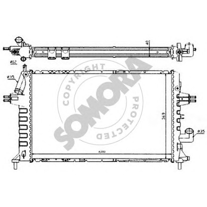 Photo Radiateur, refroidissement du moteur SOMORA 211748