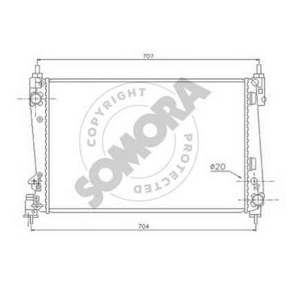 Photo Radiateur, refroidissement du moteur SOMORA 212640A