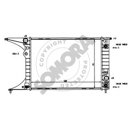 Photo Radiator, engine cooling SOMORA 213240