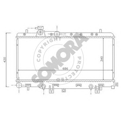 Foto Kühler, Motorkühlung SOMORA 331140