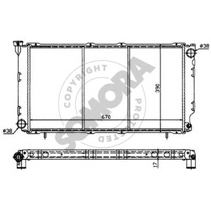 Photo Radiateur, refroidissement du moteur SOMORA 332040