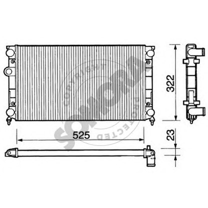 Photo Radiator, engine cooling SOMORA 350844