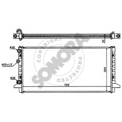 Foto Kühler, Motorkühlung SOMORA 352142