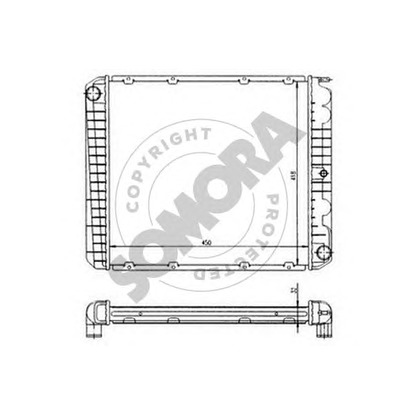 Foto Radiador, refrigeración del motor SOMORA 362040