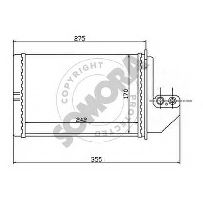 Фото Теплообменник, отопление салона SOMORA 040350