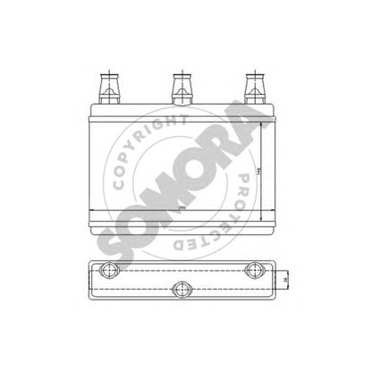 Photo Heat Exchanger, interior heating SOMORA 041350