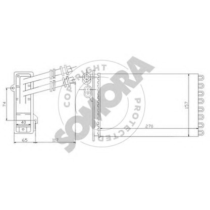 Photo Heat Exchanger, interior heating SOMORA 350950