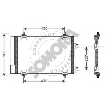 Photo Condenser, air conditioning SOMORA 220760B