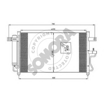 Photo Condenser, air conditioning SOMORA 131260A