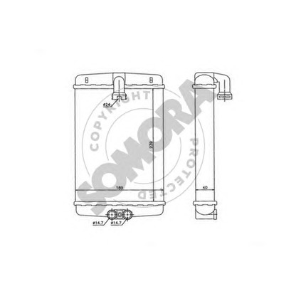 Photo Heat Exchanger, interior heating SOMORA 174250