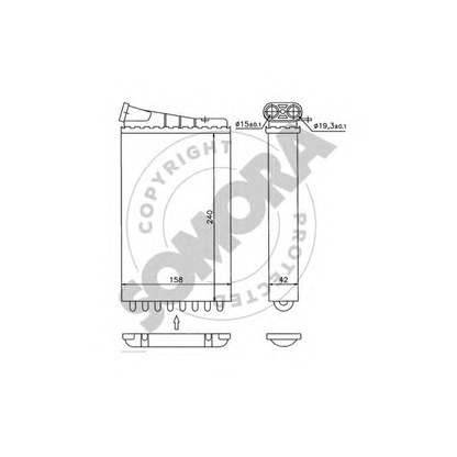 Photo Heat Exchanger, interior heating SOMORA 213250