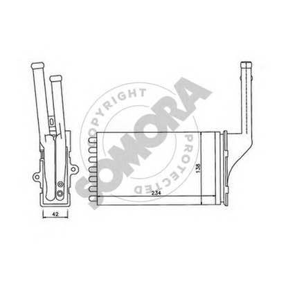 Photo Heat Exchanger, interior heating SOMORA 224250