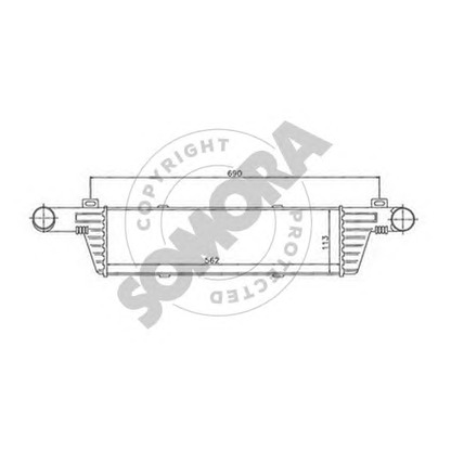 Photo Intercooler, échangeur SOMORA 170645B