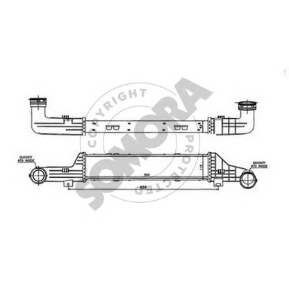 Photo Intercooler, échangeur SOMORA 170745A