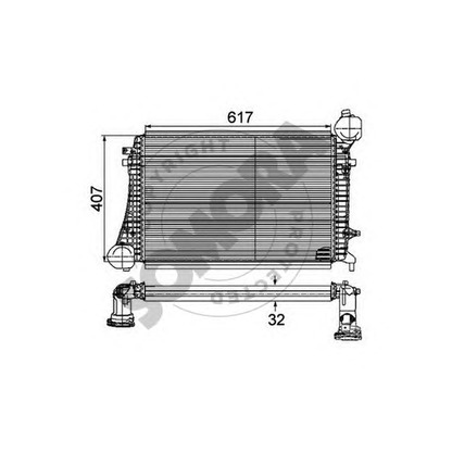 Photo Intercooler, échangeur SOMORA 351045B