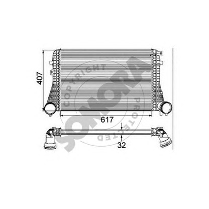 Photo Intercooler, échangeur SOMORA 351045C