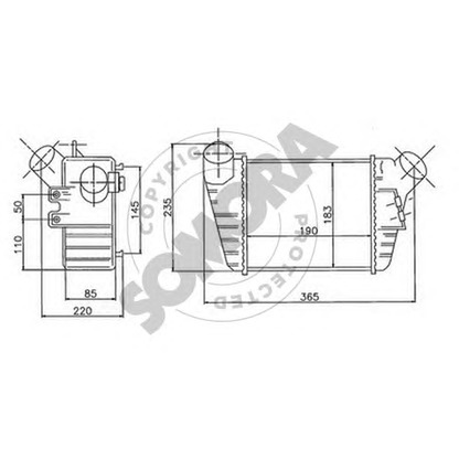 Photo Intercooler, charger SOMORA 358045A