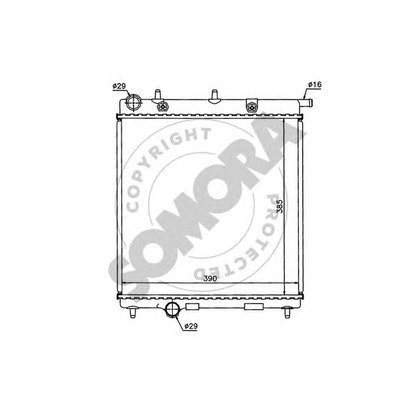 Photo Radiateur, refroidissement du moteur SOMORA 050440D