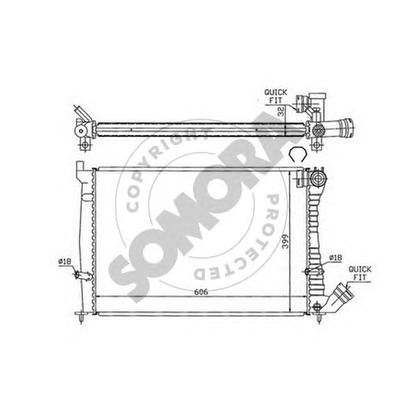 Photo Radiator, engine cooling SOMORA 052240F