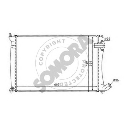 Photo Radiateur, refroidissement du moteur SOMORA 052240G