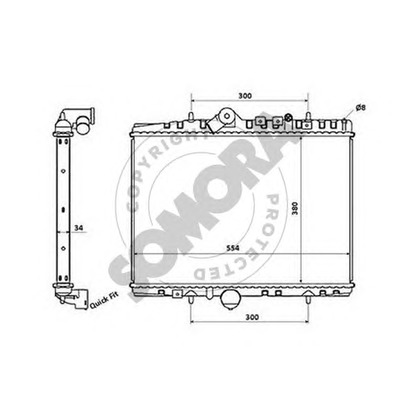 Photo Radiator, engine cooling SOMORA 052340F