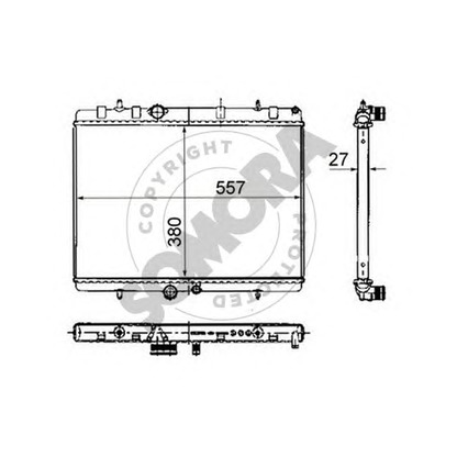 Photo Radiateur, refroidissement du moteur SOMORA 052340G