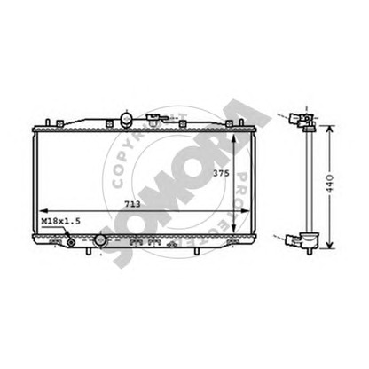 Photo Radiator, engine cooling SOMORA 122740A