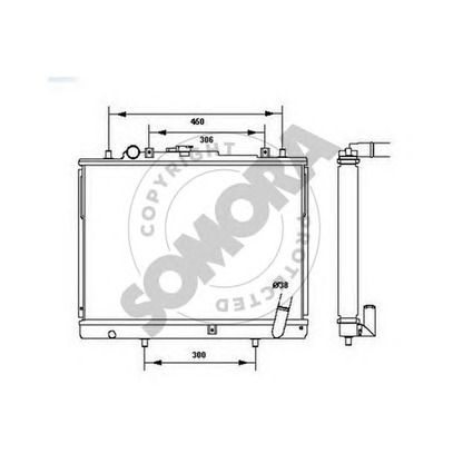 Foto Radiador, refrigeración del motor SOMORA 187040A