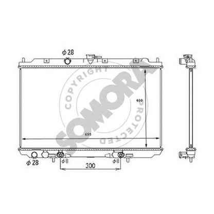 Photo Radiator, engine cooling SOMORA 193440C