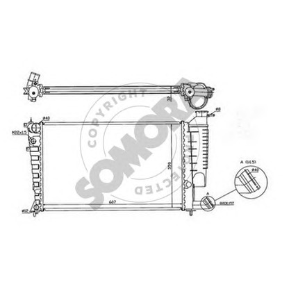 Foto Radiador, refrigeración del motor SOMORA 220640C