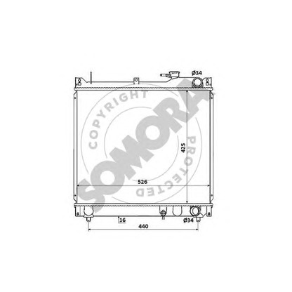 Photo Radiator, engine cooling SOMORA 305040