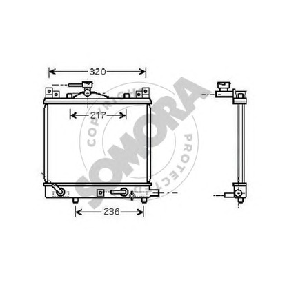 Photo Radiator, engine cooling SOMORA 307040A