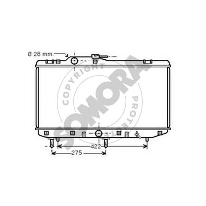 Foto Radiador, refrigeración del motor SOMORA 310040A