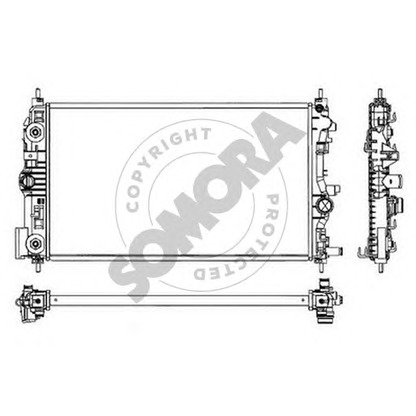 Photo Radiateur, refroidissement du moteur SOMORA 212040C