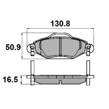 Photo Brake Pad Set, disc brake NATIONAL NP2116