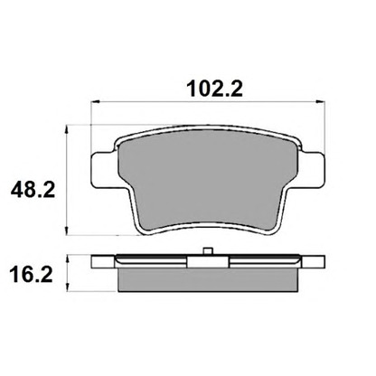 Photo Brake Pad Set, disc brake NATIONAL NP2289