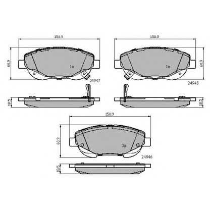 Photo Brake Pad Set, disc brake NATIONAL NP2560