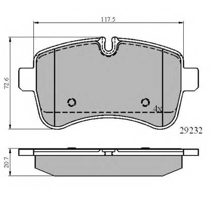 Photo Brake Pad Set, disc brake NATIONAL NP2648