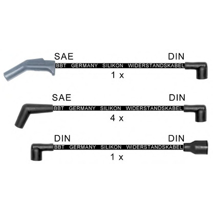 Zdjęcie Zestaw przewodów zapłonowych BBT ZK1864