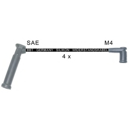 Фото Комплект проводов зажигания BBT ZK1889
