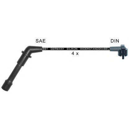 Zdjęcie Zestaw przewodów zapłonowych BBT ZK1847