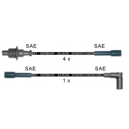 Zdjęcie Zestaw przewodów zapłonowych BBT ZK1507