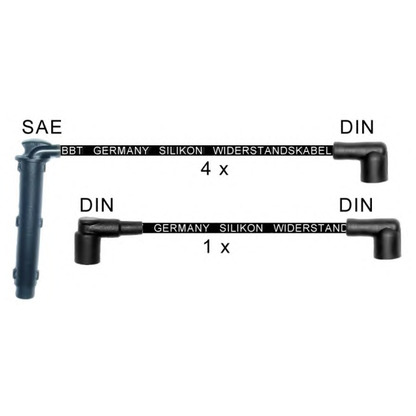 Zdjęcie Zestaw przewodów zapłonowych BBT ZK1210