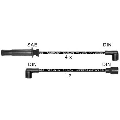 Фото Комплект проводов зажигания BBT ZK1221