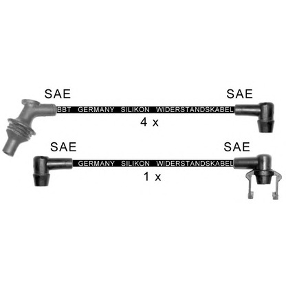 Zdjęcie Zestaw przewodów zapłonowych BBT ZK1575