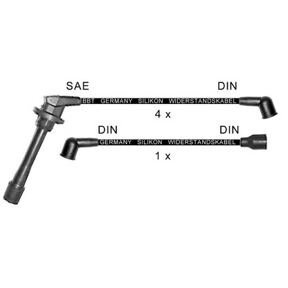 Zdjęcie Zestaw przewodów zapłonowych BBT ZK1601